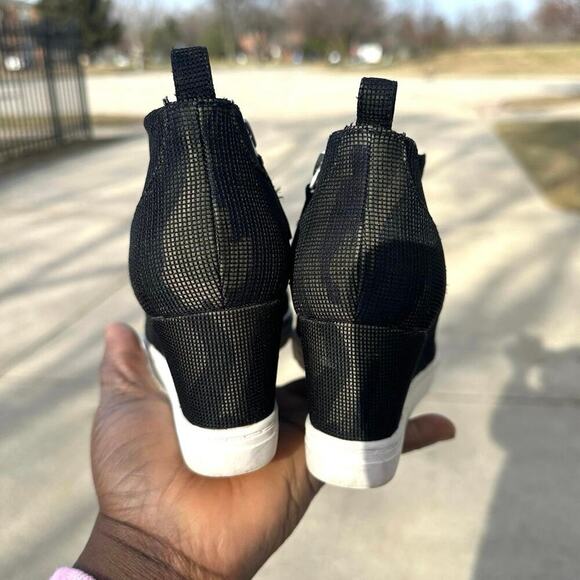 Linea Paolo Felicia Women’s Platform Wedge Sneaker Bootie Size 5M Green Camo - Picture 9 of 12